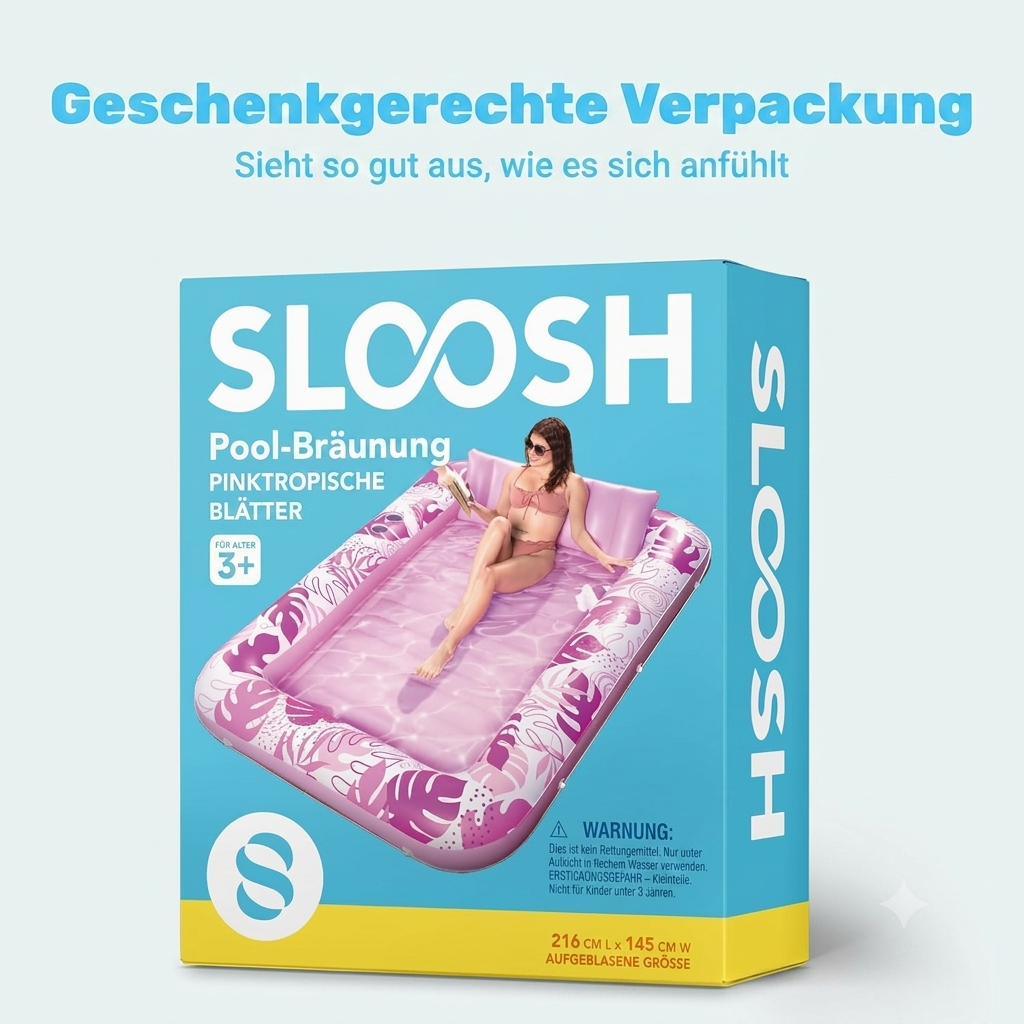 Sloosh XXL Tanning Pool – Entspannt sonnenbaden & schneller bräunen