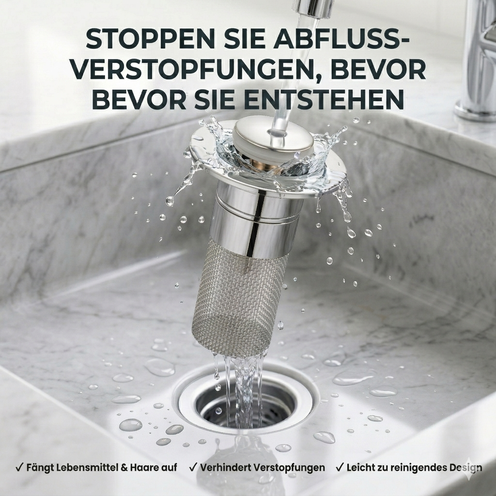 PureDrain™ -Spülbecken-Siebstopfen – Stressfreie Reinigung ohne ständige Abflussverstopfungen