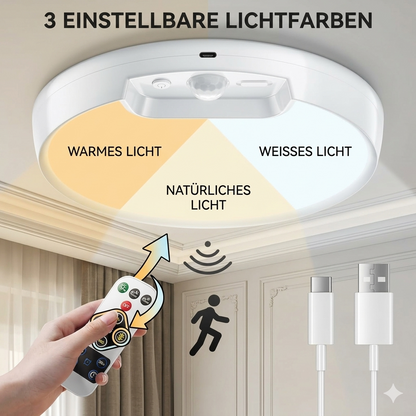 Kabellose Deckenlampe mit Bewegungsmelder – Magnetisch & super praktisch