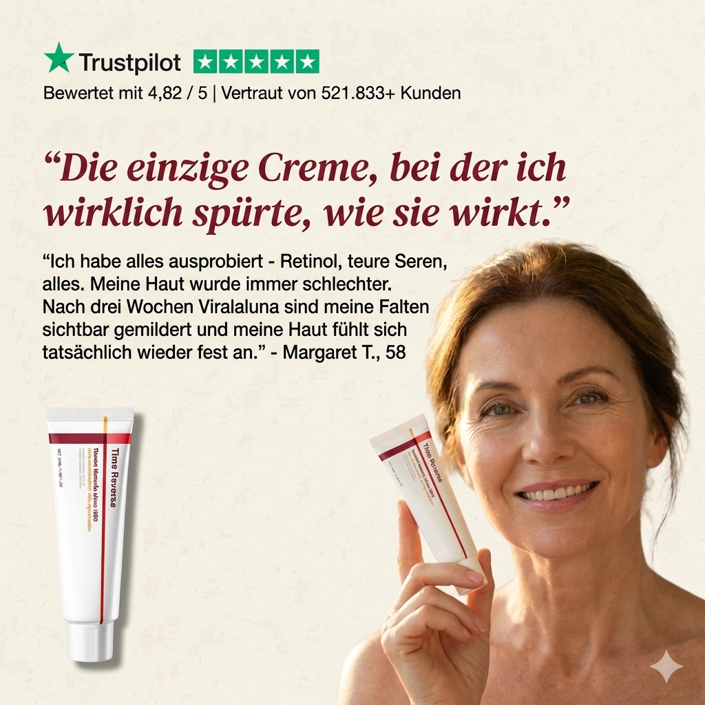 1+1 Gratis | Viralaluna™ Zeit-Umkehr Creme – Intensive Faltenreduktion & Hautstraffung
