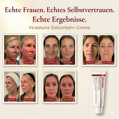1+1 Gratis | Viralaluna™ Zeit-Umkehr Creme – Intensive Faltenreduktion & Hautstraffung