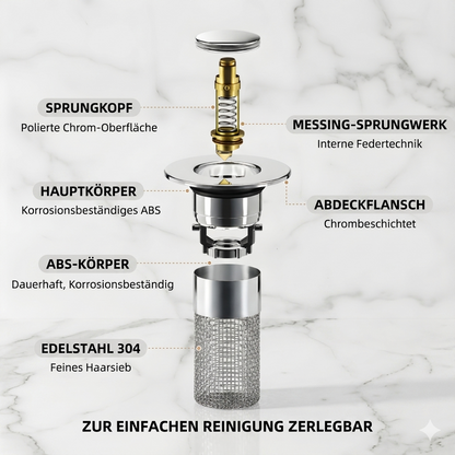 PureDrain™ -Spülbecken-Siebstopfen – Stressfreie Reinigung ohne ständige Abflussverstopfungen