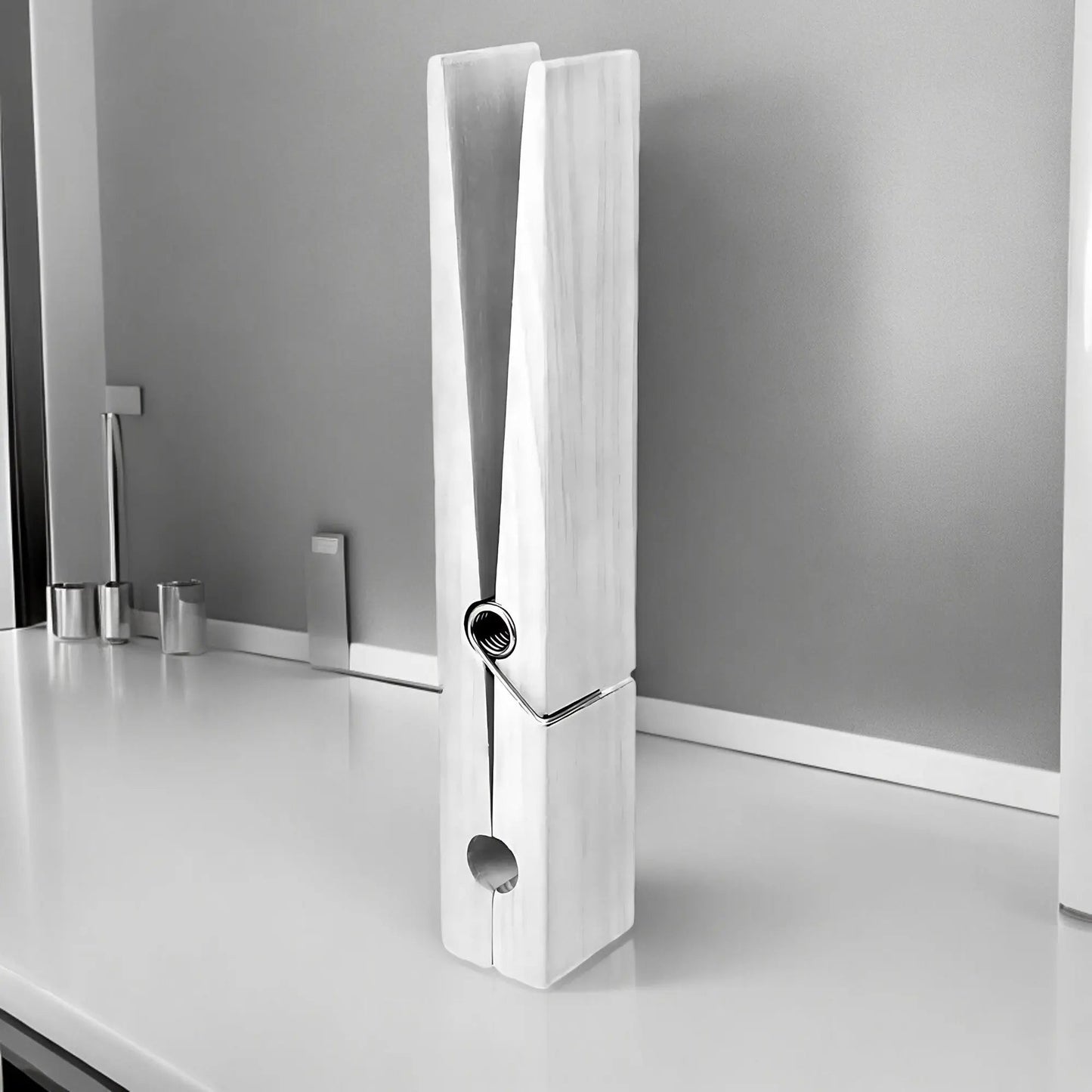 GiantClip – Handtuchhalter aus Holz zur Wandmontage