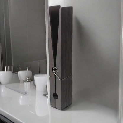 GiantClip – Handtuchhalter aus Holz zur Wandmontage