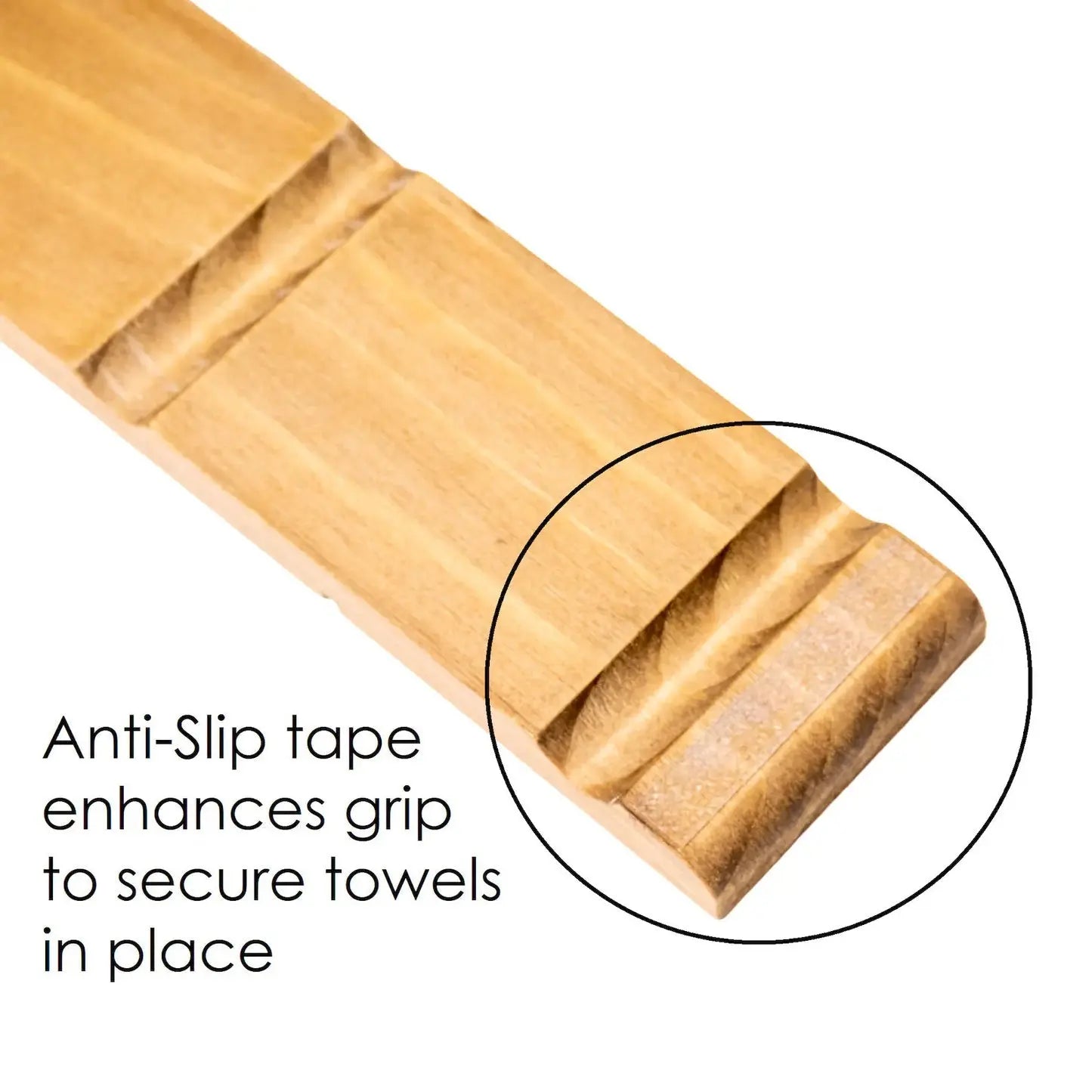 GiantClip – Handtuchhalter aus Holz zur Wandmontage