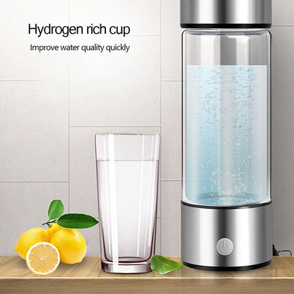 DrinkCool™ Glaswasserflasche mit Wasserstoffproduktion