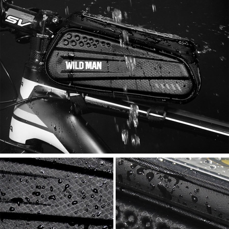 Fahrrad-Rahmentasche mit Handy-Fenster – Wasserdichtes Hardcase | Letzter Tag Rabatt!