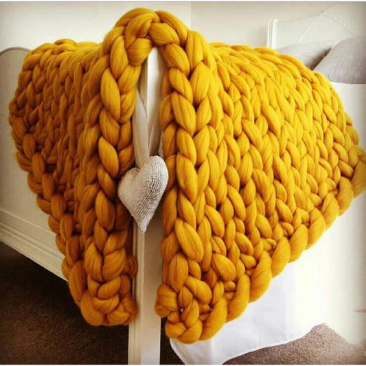 50% RABATT | Strickdecke™ | Die stilvolle, hypoallergene Decke für natürliche Wärme und Eleganz