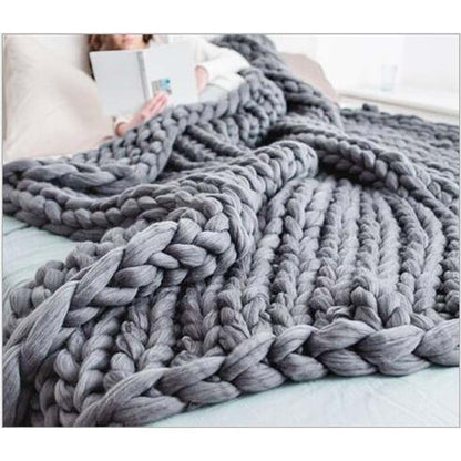 50% RABATT | Strickdecke™ | Die stilvolle, hypoallergene Decke für natürliche Wärme und Eleganz