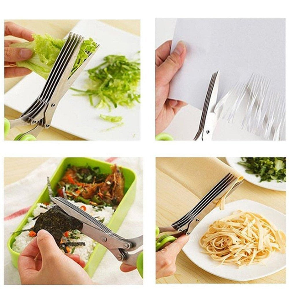 SliceMate – Kräuterschere mit mehreren Klingen