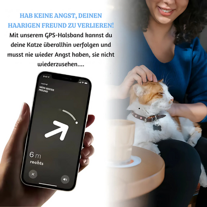 Haustier-GPS-Tracker | Echtzeit-GPS & Keine Abonnementgebühr | Wasserdichtes Nylon