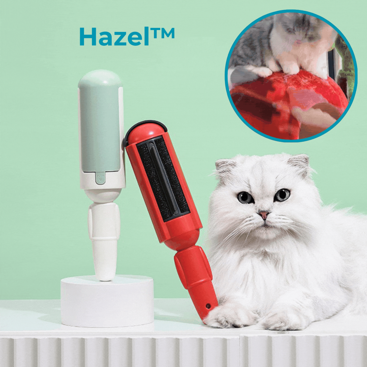 Hazel™  | Wiederverwendbare Nicht-Papier-Fusselrollen für Tierhaare