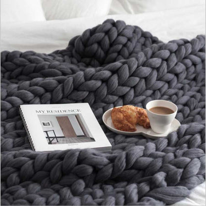 50% RABATT | Strickdecke™ | Die stilvolle, hypoallergene Decke für natürliche Wärme und Eleganz