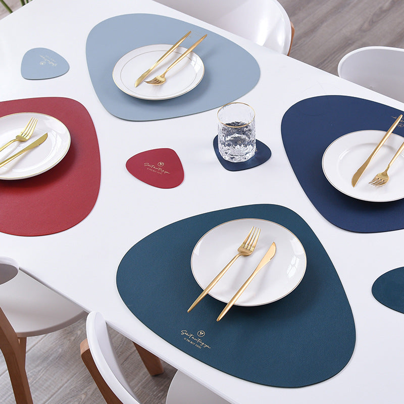 50% RABATT | PrestigeMat - Elegantes Set aus PU-Leder-Tischsets und Untersetzern [Letzter Tag Rabatt]