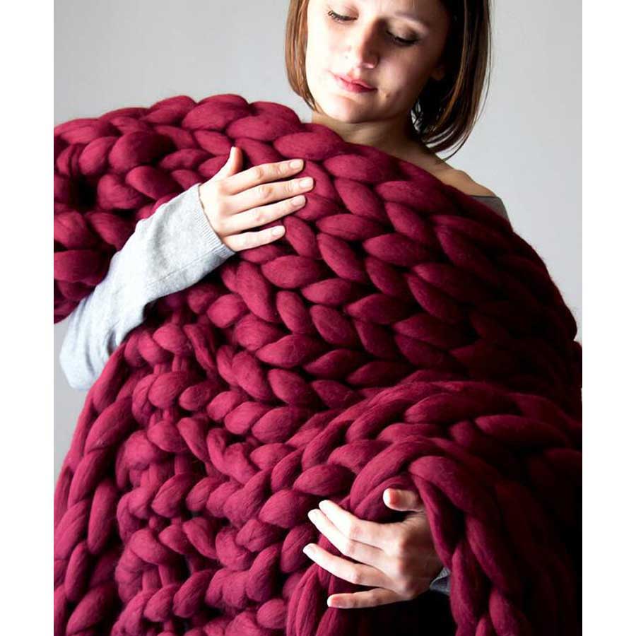 50% RABATT | Strickdecke™ | Die stilvolle, hypoallergene Decke für natürliche Wärme und Eleganz