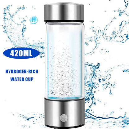 DrinkCool™ Glaswasserflasche mit Wasserstoffproduktion