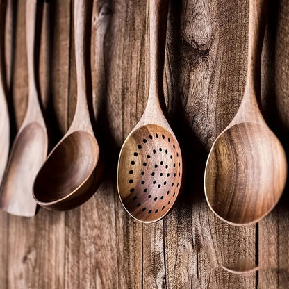 NordicChef – Luxuriöses 5-teiliges Küchenutensilien-Set aus Holz