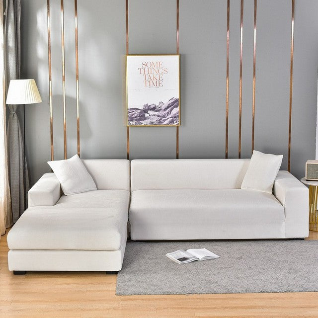 LuxurySofa – Samtelastischer, dehnbarer Sofabezug
