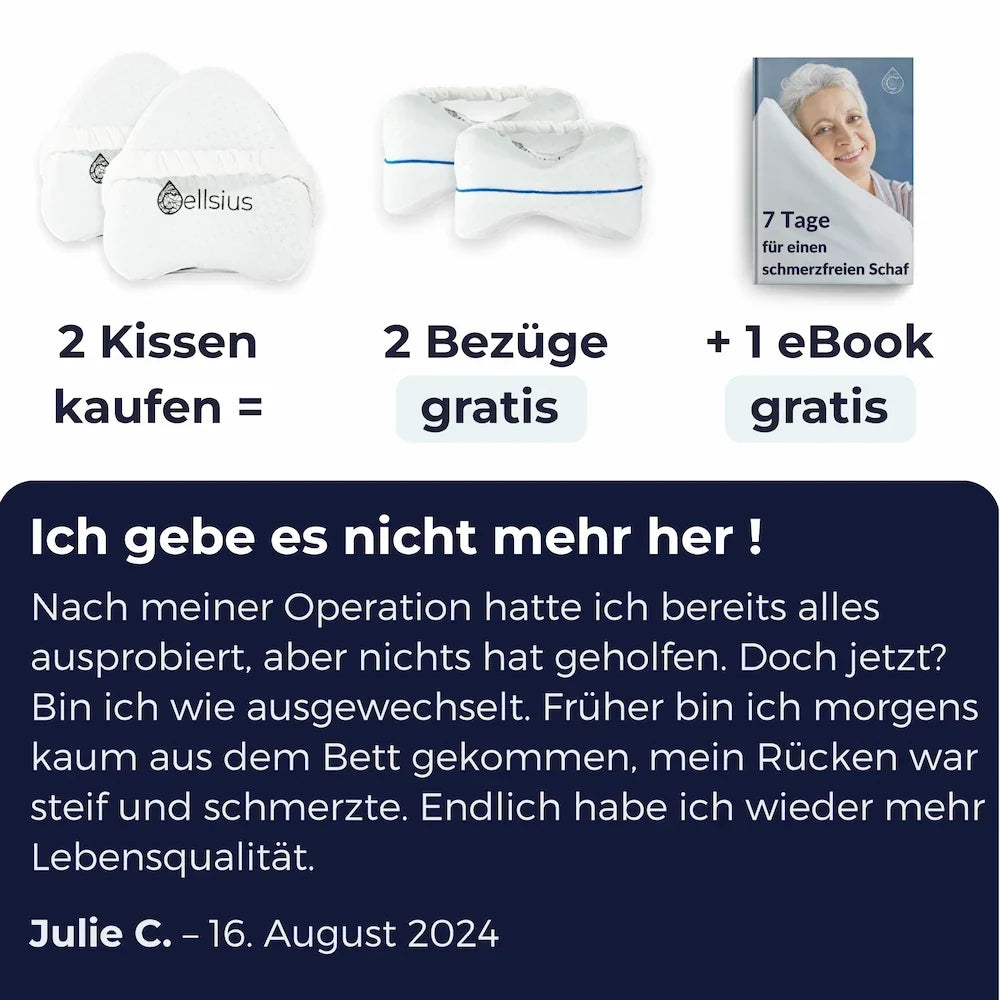 KneeDream™ – Orthopädisches Kissen für entspanntes Schlafen