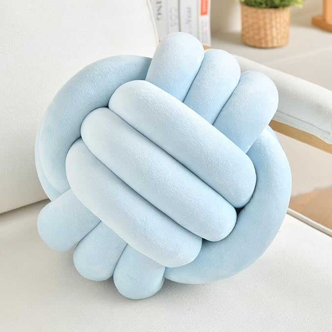 Velvet Cozy Knot Pillow – Handgemachtes Design-Dekokissen (11 Zoll)
