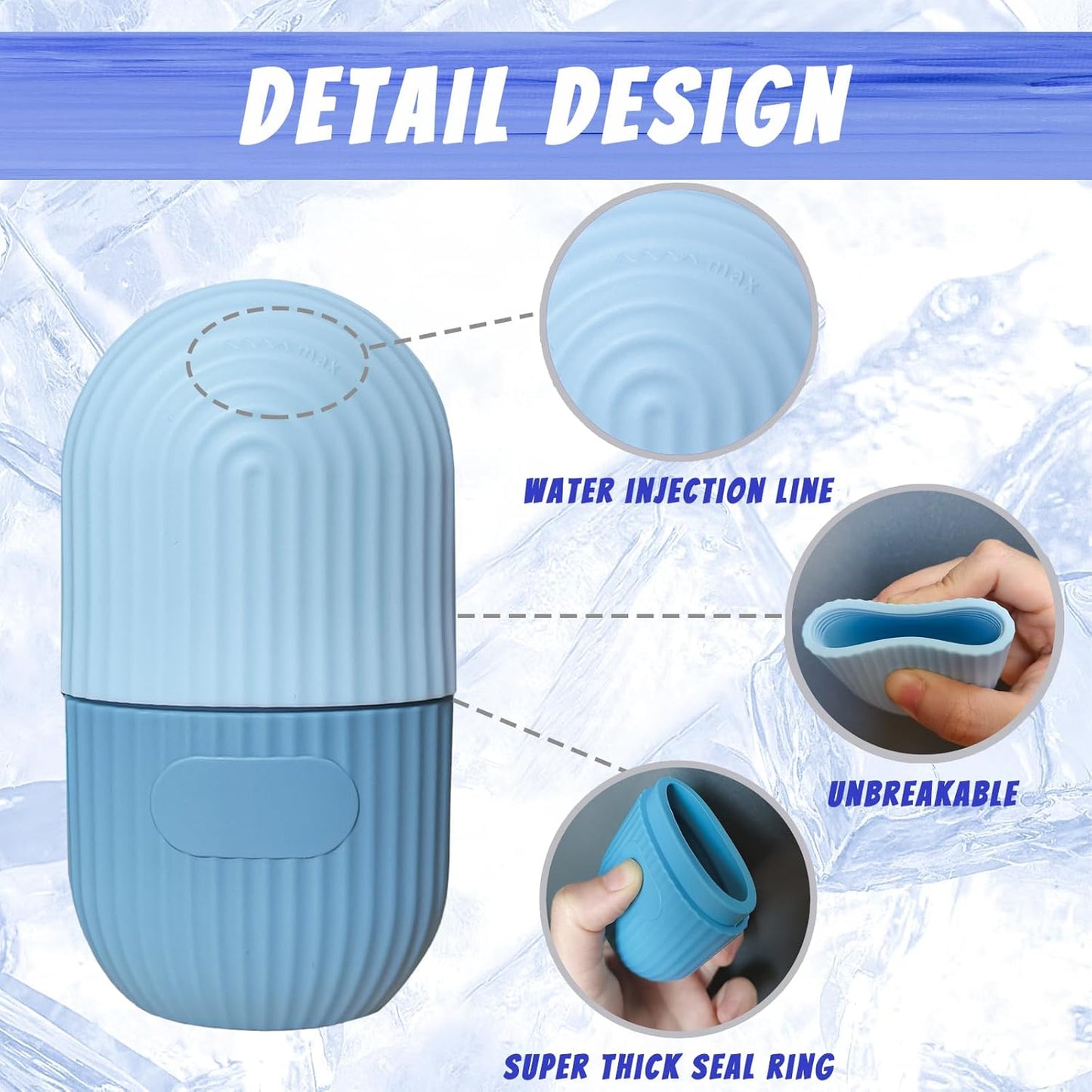 IceLuxe™ Ice Roller für Poren & frischen Glow | 50% RABATT