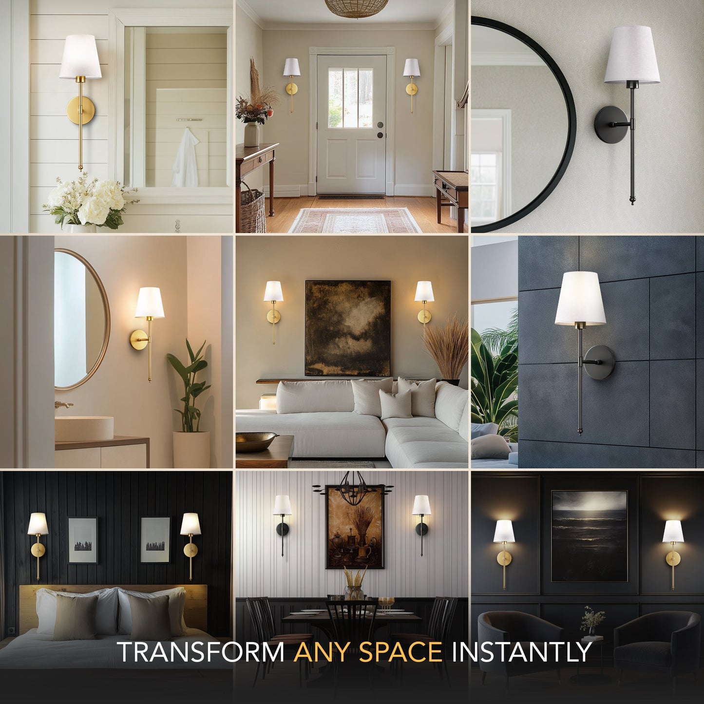 LuxeGlow Wandleuchte – Wandlampe für einfache, werkzeuglose Beleuchtung zu Hause