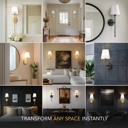 LuxeGlow Wandleuchte – Wandlampe für einfache, werkzeuglose Beleuchtung zu Hause