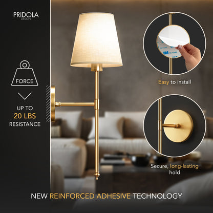 LuxeGlow Wandleuchte – Wandlampe für einfache, werkzeuglose Beleuchtung zu Hause