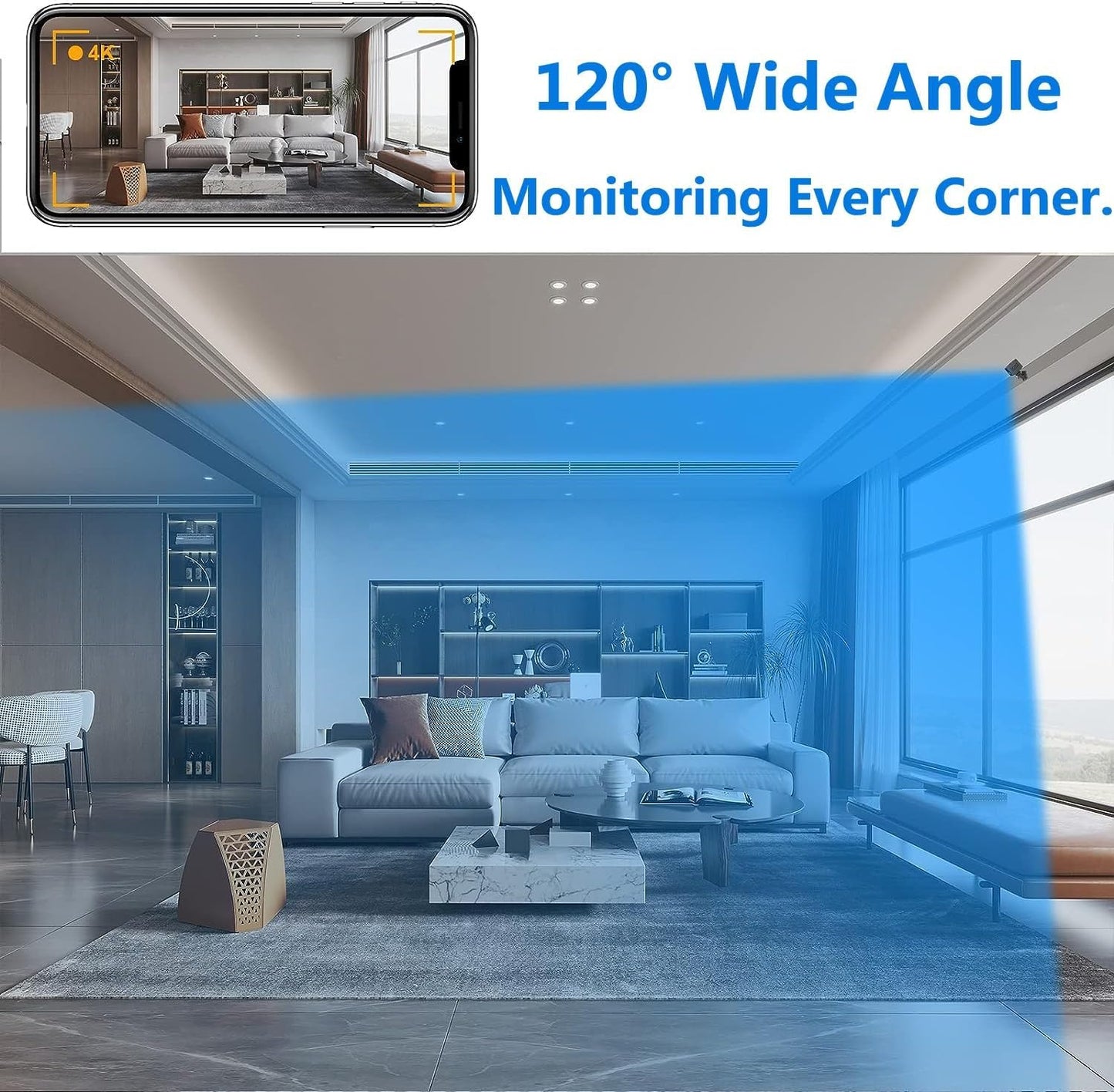 WatchGuard™ | WLAN-Innenkamera mit 1080P, Nachtsicht & Bewegungserkennung