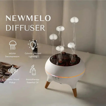Jellyfel™ | Jellyfish Mist Diffuser — Aromatherapie mit farbigen Lichteffekten