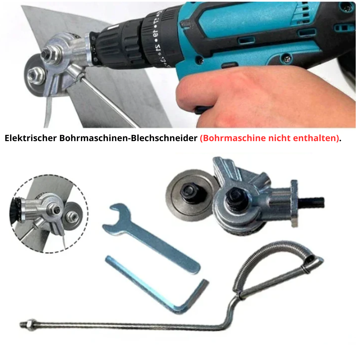 EasyCut Pro – Verwandelt deinen Akkuschrauber in Sekunden in eine leistungsstarke Blechschere!