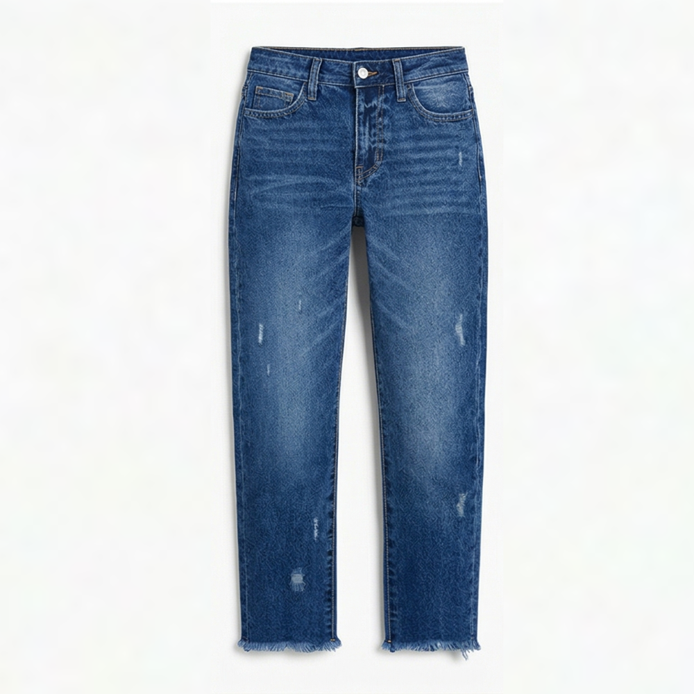 Vivara™ – Vintage Jeans mit Fransen-Saum | Dein neuer Herbst-Favorit 🍂