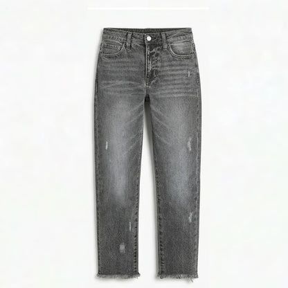 AutumnFringe™ – Vintage Jeans mit Fransen-Saum | Dein neuer Herbst-Favorit 🍂