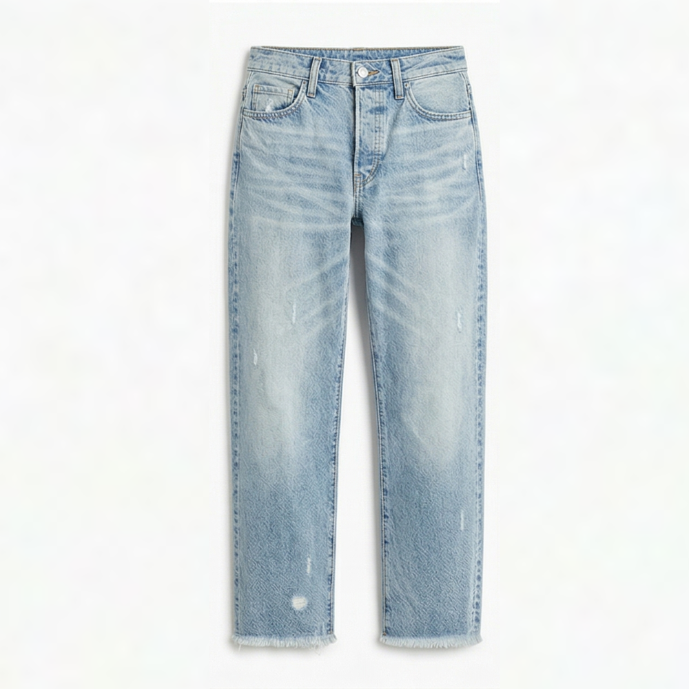 Vivara™ – Vintage Jeans mit Fransen-Saum | Dein neuer Herbst-Favorit 🍂