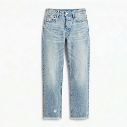 Vivara™ – Vintage Jeans mit Fransen-Saum | Dein neuer Herbst-Favorit 🍂