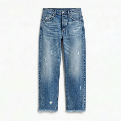 AutumnFringe™ – Vintage Jeans mit Fransen-Saum | Dein neuer Herbst-Favorit 🍂