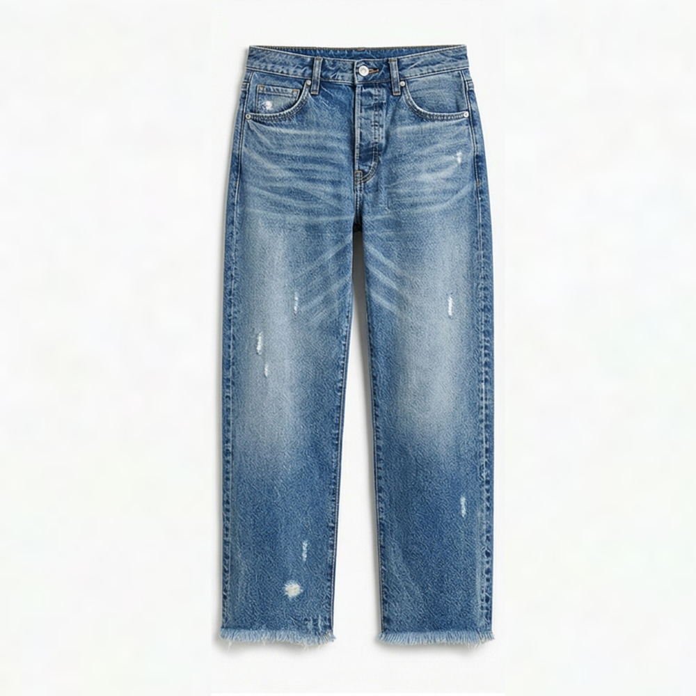 Vivara™ – Vintage Jeans mit Fransen-Saum | Dein neuer Herbst-Favorit 🍂