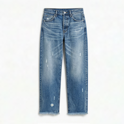 Vivara™ – Vintage Jeans mit Fransen-Saum | Dein neuer Herbst-Favorit 🍂