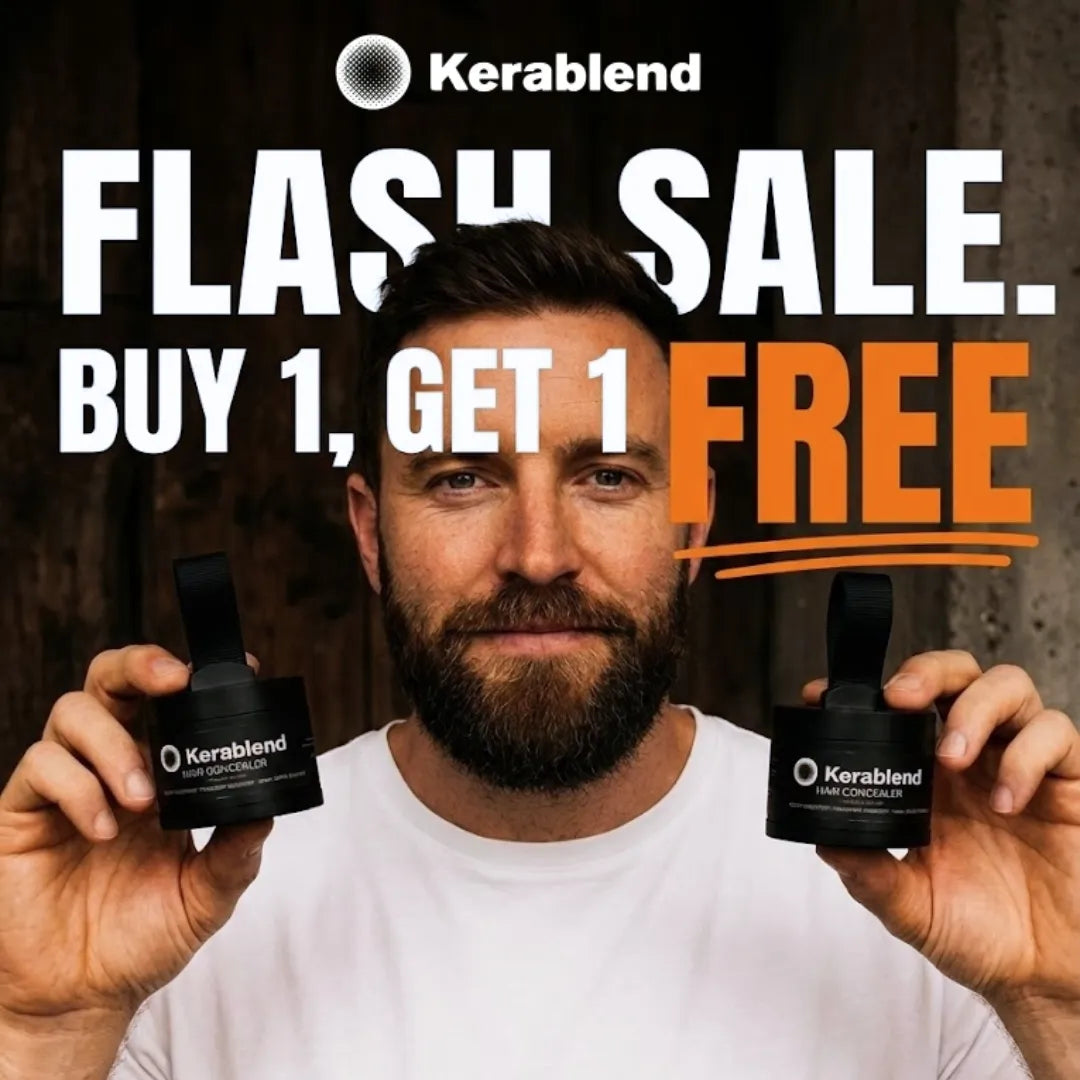 50% RABATT | Kerablend™ Mineral-Haarverdichtung | Sofort volleres Haar in 60 Sekunden ☀️ Ideal für den Sommer
