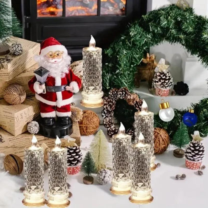 Kristall-LED-Kerzen – Funkelnde, romantische und stimmungsvolle Tischbeleuchtung 4er-Set [70% Rabatt]