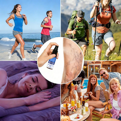 🇩🇪🏃‍🌿GFOUK® VascuCare Vein Healing Spray(Entwickelt für Krampfadern, Besenreiser, tiefe Venenthrombose (TVT), chronische venöse Insuffizienz, venöse Geschwüre, Thrombophlebitis und andere venöse Beschwerden)