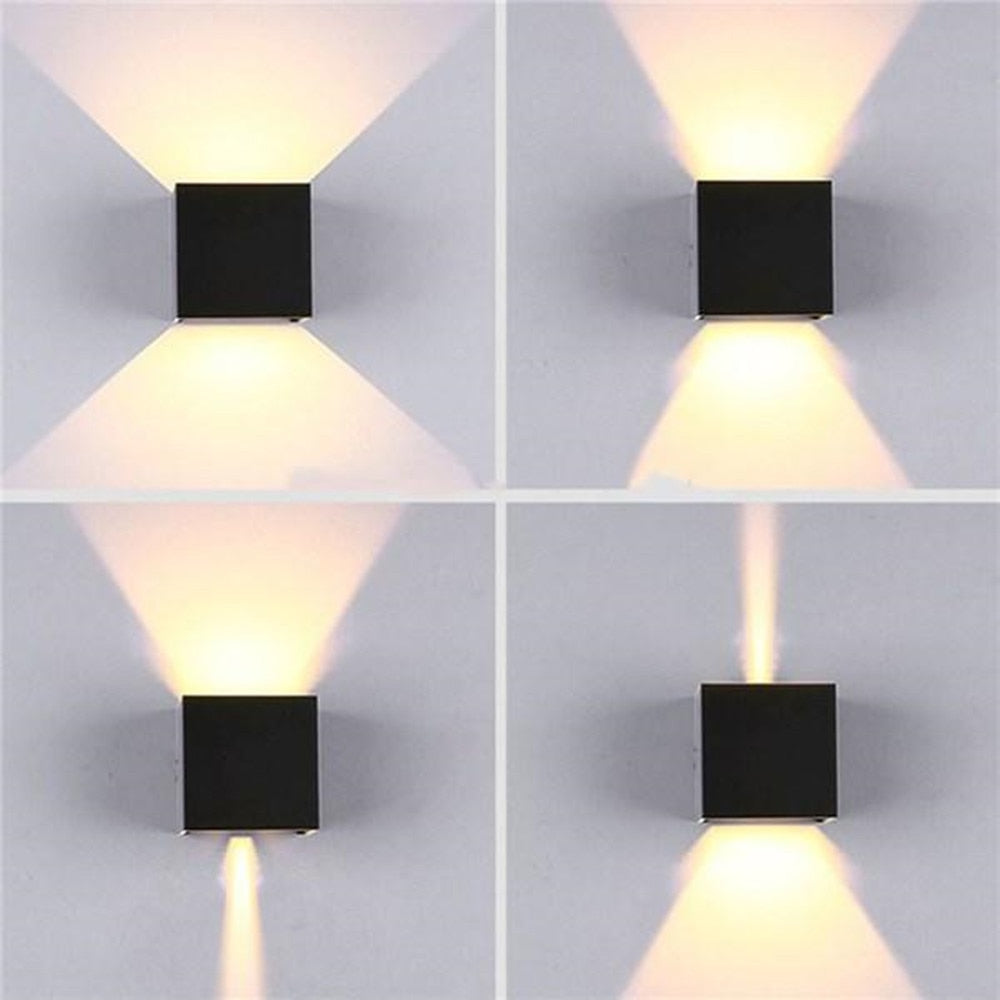 HelleNacht™ Premium LED-Wandleuchte | Wasserdicht IP65 | Bewegungsmelder | Warmweißes Up-&-Down-Licht