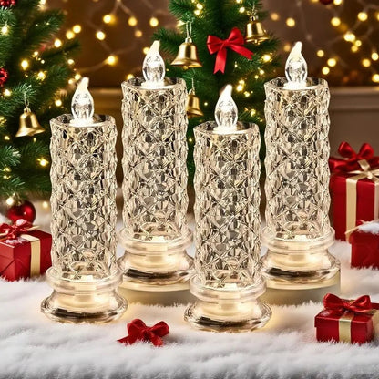 1+1 GRATIS | GlowLume™ | LED Kristall-Kerzenlichter — Funkelnde & romantische Tischbeleuchtung