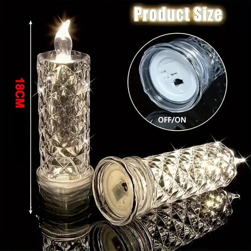 1+1 GRATIS | GlowLume™ | LED Kristall-Kerzenlichter — Funkelnde & romantische Tischbeleuchtung