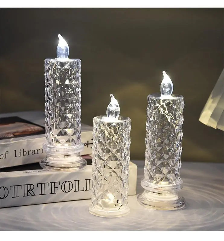 1+1 GRATIS | GlowLume™ | LED Kristall-Kerzenlichter — Funkelnde & romantische Tischbeleuchtung