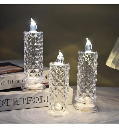 1+1 GRATIS | GlowLume™ | LED Kristall-Kerzenlichter — Funkelnde & romantische Tischbeleuchtung