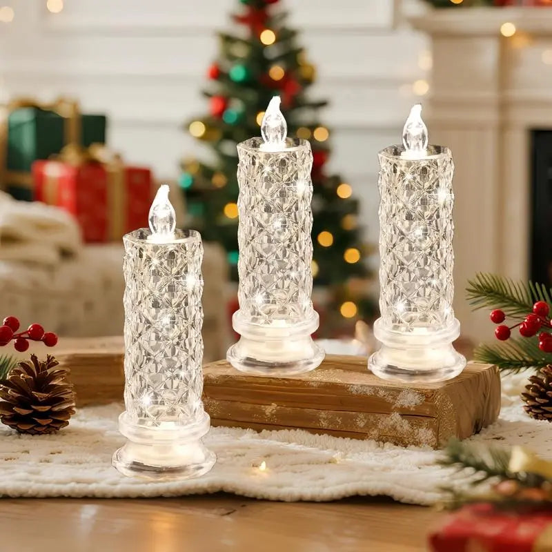 1+1 GRATIS | GlowLume™ | LED Kristall-Kerzenlichter — Funkelnde & romantische Tischbeleuchtung