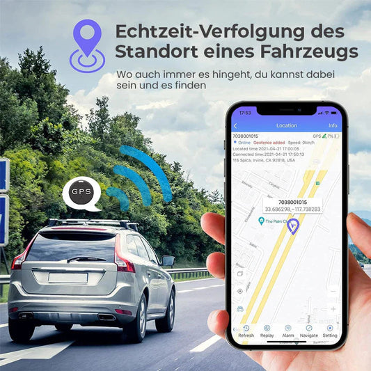 SecureTrack™ Echtzeit-Verfolgung des Standort eines Fahrzeugs [1+1 Gratis]