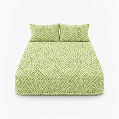Letzter Tag: 50 % Rabatt | Damask Haven™ – Luxus-Spannbettlaken mit kuschelweichem 3D-Damastmuster!