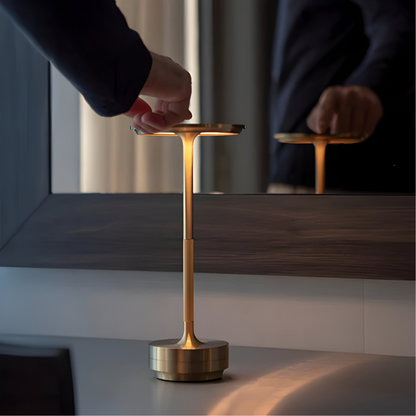 GlowLite – Kabellose LED-Tischlampe mit Berührungsdimmung